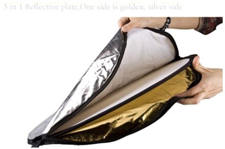 5 In 1 Draagbare Inklapbare Oval Multi-Disc Licht Photo Studio Accessoires