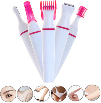 5 in 1 Electric Hair Shaver Painless Trimmer Eyebrow Body Multifunction Electric Epilator Women Face Underarm Hair Removal Tool