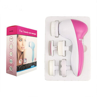 5 in 1 Elektrische Wassen Gezicht Machine Vrouwen Lady Facial Pore Cleaner Body Reiniging Massage Mini Skin Beauty Care Massager gereedschap