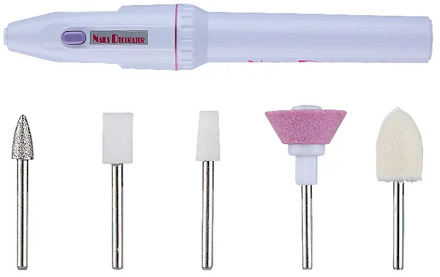 5 In 1 Mini Electric Nail Drill Apparatus For Manicure Gel Cuticle Remover Pedicure Machine Milling Drill Bit Polishing Cutter