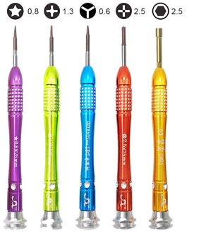 5 in 1 Mobiele Telefoon Precisie S2 Gelegeerd Staal Schroevendraaier Set voor iPhone X 8 7 6 6s 5 5s SE 5C Opening Repair Open Tool Kit