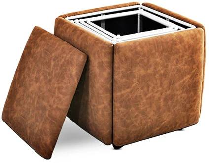 5 in 1 Multifunctional Rubik's Cube Combination Sofa Stool Folding Chair Nordic Living Room Simple Shoe Stool Household Square