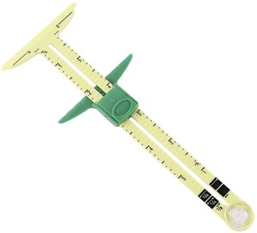 5-In-1 Naaien Heerser "T" Vorm Sliding Gauge Remklauw Naaien Heerser Plastic Draagbare Multifuction Meten naaien Tool 1220 #
