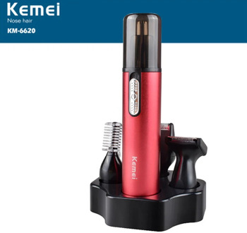5 in 1 Precision Ear Eyebrow Nose Trimmer Multifunction Electric Hair Trimmer Kemei KM-6620 4 In 1 Electric Shaver Face Care