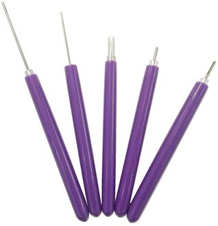 5 In 1 Quilling Gereedschap, 5Pcs Verschillende Grootte Quilling Ingelaste Gereedschap Papier Quilling Kits Handgemaakte Rolling Curling Quilling Pen Voor
