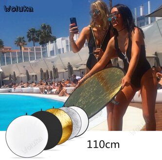 5 In 1 Reflector Board 110Cm Photo Studio Opvouwbare Fotografie Vulling Licht Draagbare Ronde Reflecterende Zachte Licht Boord CD50 t10