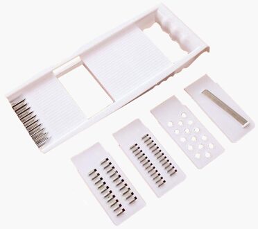 5 In 1 Rvs Groente Rasp Snijden Mandoline Groente Cutter Multifunctionele Verstelbare Wortel Rasp Ui Dicer