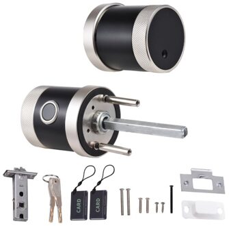 5-in-1 Unlock Smart Door Lock Keyless Entry Biometric Door Knob with Keypad BT Tuya App Remote Control Password Fingerprint Door Lock with IC Card Mechanical Key for Home Apartment Hotel Office
