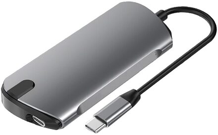 5-In-1 Usb Hub Naar Type C Data Hub Met 5-Port Usb 3.0 Hdmi Reader USB-C Pd Opladen 4K Display Voor Mac Boeken Notebooks Telefoon