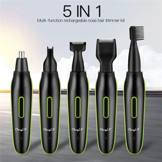 5 In 1 USB Rechargeable Electric Nose Hair Trimmer Kit Eyebrow Ear Nose Trimmer Shaver Sideburns Beard Razor Shaving Machine 45