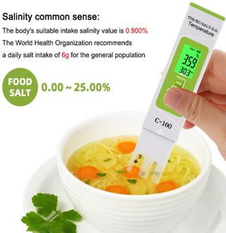 5 In 1 Water Quality Tester Tds/Ec/Zoutgehalte/S.G./Temperatuur Meter Digitale Test Pen Voor Huishoudelijke Zwembaden Drinkwater Aquarium