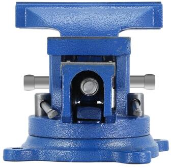 5 Inch 125Mm Werk Bench Vice Bediening Platform Vise Workshop Klem Ingenieur Kaak Tafel Swivel Base Zware Gereedschappen metalen Bankschroef