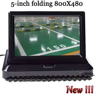 ! 5 inch 800x480 TFT LCD Achteruitkijkspiegel Vouw Monitor Voertuig Dashboard Monitor voor Backup Auto