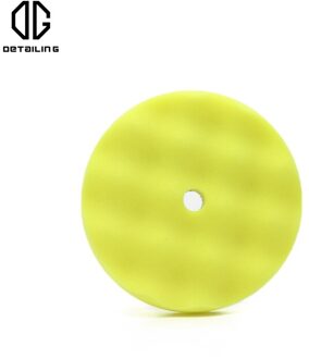 5 Inch Auto Detaillering Foam Polijsten Pad 145Mm Duitse Spons Buffing Pad Voor Dual Action Polijstmachine 1 stk geel pad