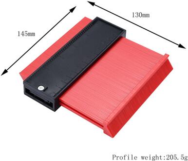 5 Inch Breedte Profiel Kopie Gauge Contour Gauge Duplicator Standaard Hout Markering Tool Betegelen Laminaat Tegels Algemene Tool Beige