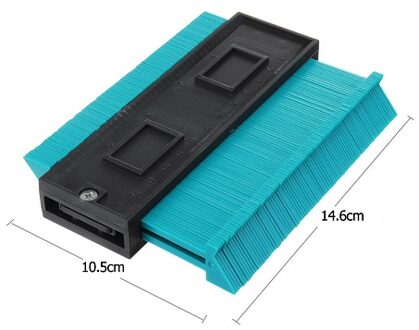 5 Inch Breedte Profiel Kopie Gauge Contour Gauge Duplicator Standaard Hout Markering Tool Betegelen Laminaat Tegels Algemene Tool Blauw