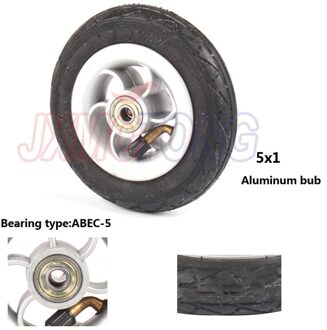 5 Inch Inflatie Wiel Behulp Metalen Hub 5X1 Luchtband met Binnenband Elektrische Voertuig 5 Inch Pneumatische Wiel Gocart Caster