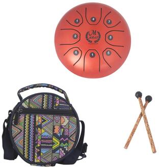 5 Inch Mini Drum 7 Tone Staal Tong Percussie Drum Handpan Instrument Met Een Draagtas Muziekinstrumenten oranje