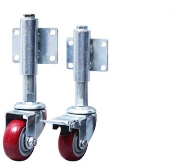 5 Inch Mute Deur Spring Gate Wiel Zware Caster Hoge En Lage Telescopische Shock Wiel Ijzeren Deur Wiel Rem optionele met Brake