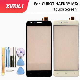 5 Inch Voor Cubot Hafury Mix Touch Screen Digitizer Panel Voor Glas Lens Sensor Voor Hafury Mix Touchscreen + Gereedschap zwart nee Tools