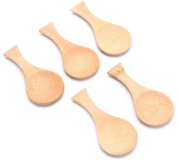 5 Kleine Hout Zout Scoop Massief Hout Kruiderij Scoop Handgemaakte Honing Theelepel Aroma Suiker Koffie Thee Jam Mosterd Ijs