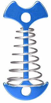 5-Kleur Rvs Lente Grond Ondersteuning Nail Fishbone Gesp Riem Camping Tent Spanner Winddicht Touw Accessoires Blauw