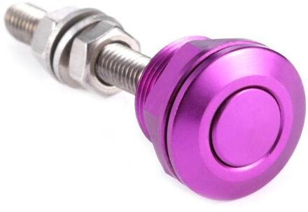 5 kleur Universele 22mm Drukknop Bonnet Hood Pin Lock Clip Kit Auto Quick Release Klink Auto Accessoires Paars