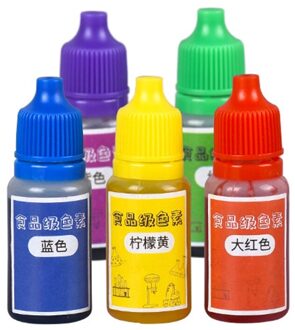 5 Kleuren 10Ml/20Ml Handgemaakte Zeep Dye Pigmenten Base Kleur Vloeibare Pigment Diy Handleiding Zeep Kleurstof Tool kit E56C
