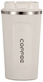 5 Kleuren 510Ml Draagbare Roestvrij Staal Koffie Thermos Mok Met Stro Auto Thermoskan Reizen Thermische Fles Thermocup Voor