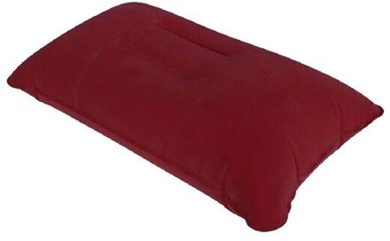 5 Kleuren Draagbare Kussens Opblaasbare Reizen Luchtkussen Dubbelzijdig Massaal Kussen Kamp Strand Auto Vliegtuig Hotel Head Rest Slaap Purplish rood