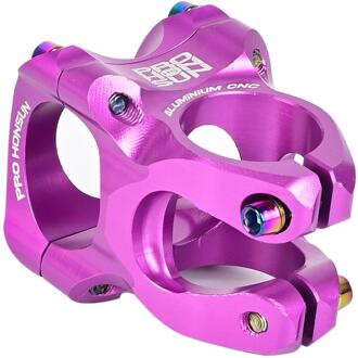 5 Kleuren Hoge Sterkte Cnc Stuurpen 35Mm Fiets Stuurpen Mtb Power Riser Aluminium Mtb Mountainbike onderdelen Paars