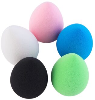 5 kleuren Leuke Water Shape Cosmetische Puff Make-Up Spons Blending Foundation Powder Puff Smooth Spons Schoonheid groen