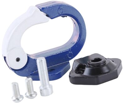 5 Kleuren Motorfiets Bagage Helm Haak Aluminium Mount Motorfiets Scooter Helm Houder Tas Fles Haak Hanger Met Schroeven blauw