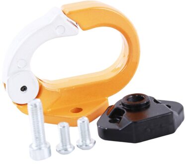 5 Kleuren Motorfiets Bagage Helm Haak Aluminium Mount Motorfiets Scooter Helm Houder Tas Fles Haak Hanger Met Schroeven geel