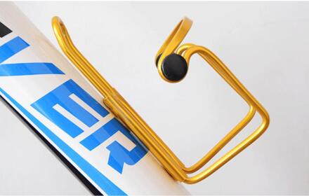 5 Kleuren Mtb Fiets Bidonhouder Aluminium Legering Mountainbike Fles Kan Kooi Bracket Fietsen Drink Cup Rack Accessoires geel