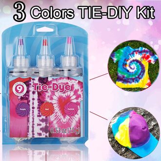 5 Kleuren/Set Een-Stap Tie Dye Kit Diy Kits Voor Stof Textiel Ambachtelijke Kunsten Kleding Voor Solo projecten Kleurstoffen Verf En Familie