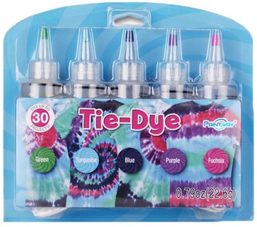 5 Kleuren/Set Een-Stap Tie Dye Kit Diy Kits Voor Stof Textiel Ambachtelijke Kunsten Kleding Voor Solo projecten Kleurstoffen Verf En Familie