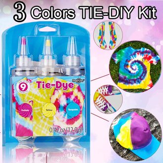 5 Kleuren/Set Een-Stap Tie Dye Kit Diy Kits Voor Stof Textiel Ambachtelijke Kunsten Kleding Voor Solo projecten Kleurstoffen Verf En Familie