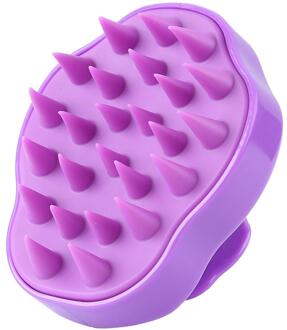 5 Kleuren Siliconen Hoofdhuid Massage Shampoo Borstel Douche Body Borstel Haar Kam Massage Kam