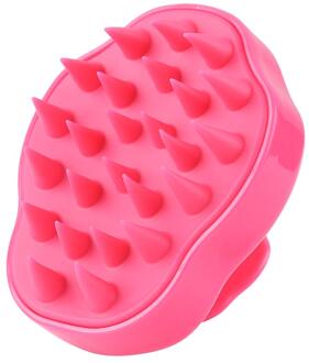 5 Kleuren Siliconen Hoofdhuid Massage Shampoo Borstel Douche Body Borstel Haar Kam Massage Kam
