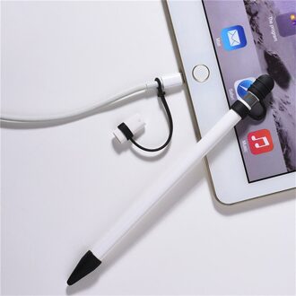 5 kleuren Siliconen Top Voor Apple Potlood Cap Houder Nib Tip Cover Kabel Adapter Tether Kit Voor iPad Pro 10.5 12.9 9.7 Etui willekeurig kleur 1stk