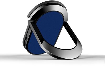 5 Kleuren Vinger Ring Magnetische Auto Telefoon Houder Voor Mobiele Telefoon Tablet Pc Universele Multifunctionele Draaibare Telefoon Desk Stand blauw