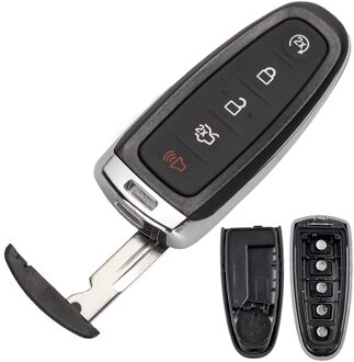 5 Knoppen Vervanging Auto Remote Smart Key Shell Case Fit Voor Ford Explorer Edge Escape Flex Taurus
