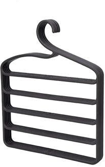5 Lagen Hanger Multifunctionele Broek Hangers Broek Kast Closet Organizer Opslag Houder Space Saver Rek Kleerhangers bruin