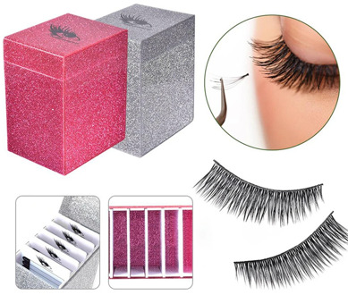 5-Layer Eyelash Display Stand With Pallet Holder Acrylic Material Lash Individual Storage Box Eyelash Extension Tool