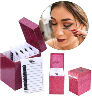 5-Layer Support Box Eyelashes Acrylic Display Stand False Eyelash Extension Storage Materials Pallet Holder Tool