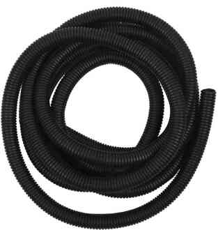 5 M 16.4ft Flexibele Geïsoleerde Zwart Polyethyleen Gegolfde Buis Tuinslang 25mm