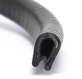 5 m Auto 'S/Metalen Randen/Boot Waterdicht Trim Noise Zwart u-vorm Autodeur Afdichting Strip Rand trim Protector Guard Rubber Strip voor