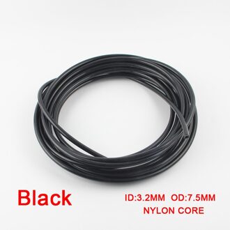 5 M/partij AN3 Motorfiets Gevlochten Rvs Nylon Remleiding Slang Vloeistof Hydraulische Precieze Slang Gas Olie Brandstofslangen zwart NYLON