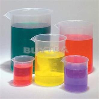 5 Maten/Packs Plastic Beker Afgestudeerd Bekers 50Ml 100Ml 250Ml 500Ml 1000Ml Laboratorium Bekers gereedschap